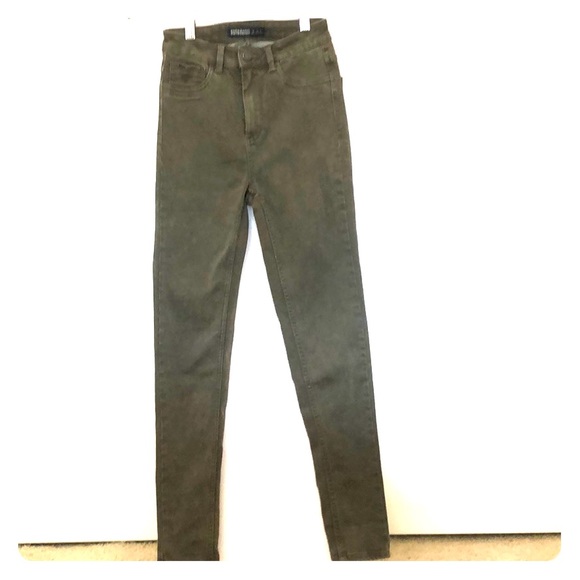 Zara Denim - Olive Green Zara Skinny Hight Waist Jeans